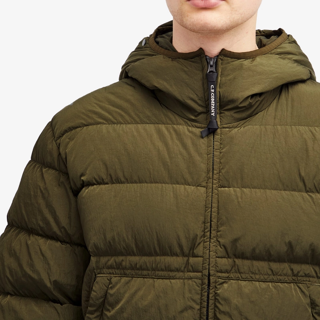 CP Company Men's Chrome-R Goggle Down Jacket Ivy Green